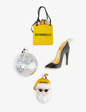 Selfridges bag glass Christmas decoration