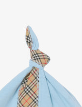 Claude logo-tape stretch-cotton babygrow, hat and bib set 3-6 months