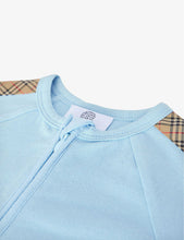 Claude logo-tape stretch-cotton babygrow, hat and bib set 3-6 months