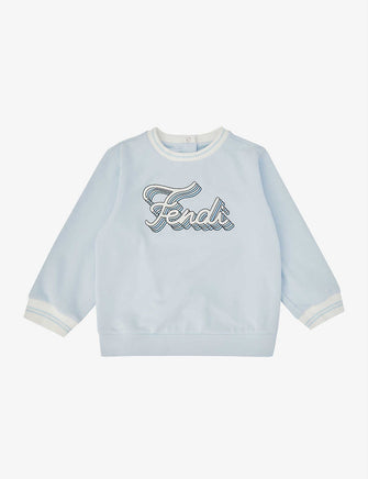 Logo-print stretch-cotton sweatshirt 6-24 months