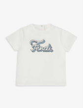 Script logo stretch-cotton T-shirt 6-24 months