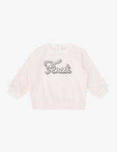 Logo-embroidered stretch-cotton sweatshirt 6-24 months