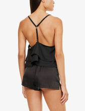 Delaney peplum-hem woven top