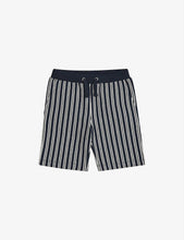 Striped drawstring cotton shorts 4-9 years