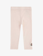 Brand-patch ribbed cotton-jersey jogging bottoms 3 months - 3 years