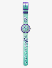 Sparkling recycled plastic-blend watch