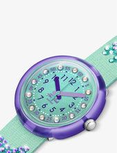 Sparkling recycled plastic-blend watch