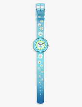 Sparkling Daisy recycled plastic-blend watch