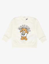 Toy Bear print cotton-jersey sweatshirt 3 month-12 years