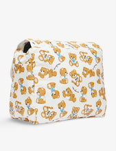 Bear-print cotton changing bag