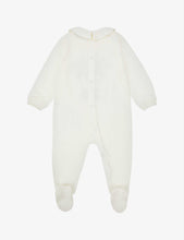 Brand-print cotton-jersey babygrow 1 month-18 months
