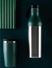 Logo-print stainless-steel water bottle and cup set