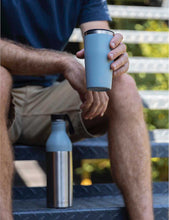 Logo-print stainless-steel water bottle and cup set