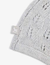 Pointelle cotton-knit hat 6-12 months