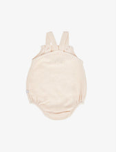 Ribbed-trim button-detail cotton-knit body 3-24 months