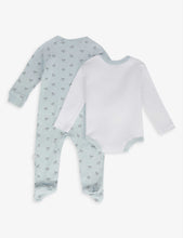 Rocking horse-print cotton-jersey 7-piece gift set 3-6 months