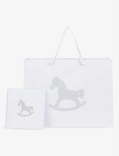 Rocking horse-print cotton-jersey 7-piece gift set 3-6 months