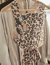 Mini leopard-print cotton baby carrier