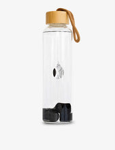 Charcoal-filter glass water bottle 550ml