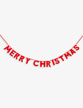 Merry Christmas glitter paper garland 2m