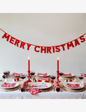 Merry Christmas glitter paper garland 2m