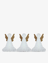 Set of three Angel 3D paper Christmas decorations 15cm