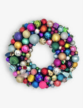 Rani 4 multi-coloured upcycled-materials Christmas wreath