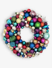 Rani 7 multi-coloured upcycled-materials Christmas wreath