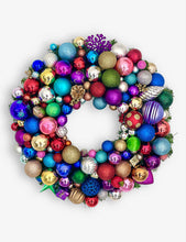 Rani 8 multi-coloured upcycled-materials Christmas wreath