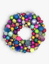 Rani 19 multi-coloured upcycled-materials Christmas wreath