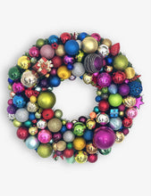 Rani 22 multi-coloured upcycled-materials Christmas wreath