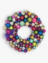 Rani 23 multi-coloured upcycled-materials Christmas wreath