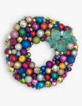 Rani 24 faux-flower upcycled-materials Christmas wreath