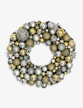 The Diamond Collection recycled bauble wreath 60cm