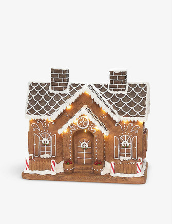 Fiber Optic Ginger Bread House decoration