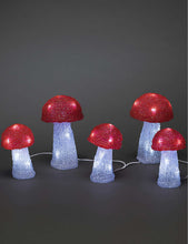 Acrylic Mushroom 5-piece LED decoration