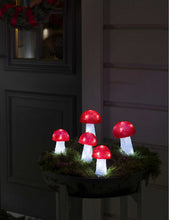 Acrylic Mushroom 5-piece LED decoration