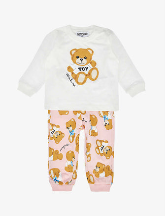 Toy Bear stretch-cotton sweatshirt and leggings set 1-18 months
