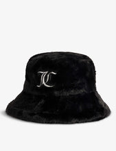 Logo-embroidered faux-fur bucket hat 2-16 years