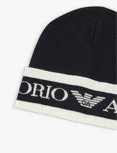 Logo-print wool beanie hat 4-16 years