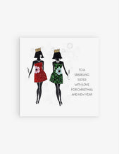 To A Sparkling Sister Christmas card 16.5cm x 16.5cm