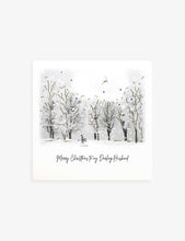 To My Darling Husband Christmas card 16.5cm x 16.5cm