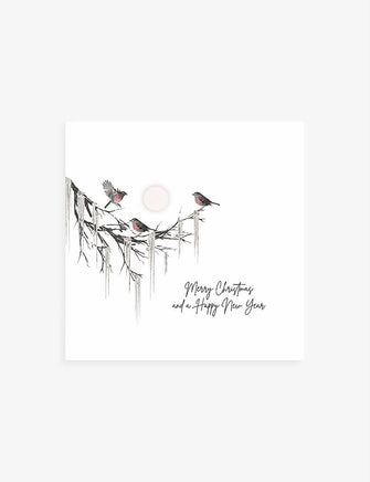 Merry Christmas And A Happy New Year Christmas card 17.3cm x 17.3cm