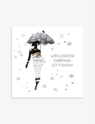 Let It Snow! Christmas card 16.5cm x 16.5cm