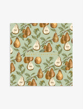 Pear graphic-print charity Christmas cards 13cm x 13cm pack of 6