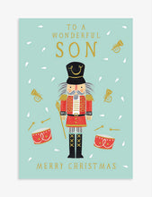 To A Wonderful Son Christmas card 12cm x 17cm