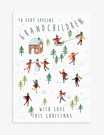 To Very Special Grandchildren Christmas card 12cm x 17cm