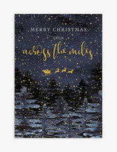 From Across The Miles Christmas card 12cm x 17cm