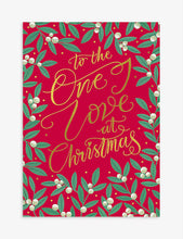 To The One I Love Christmas card 12cm x 17cm