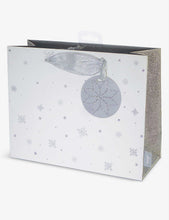 Starry Night star-print medium Christmas gift bag 20cm